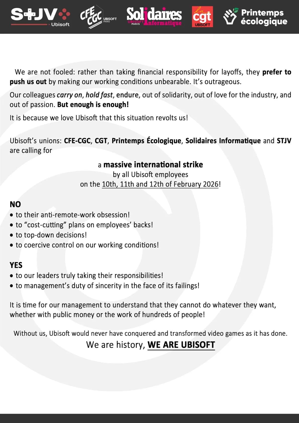 Ubisoft joint union letter page 2